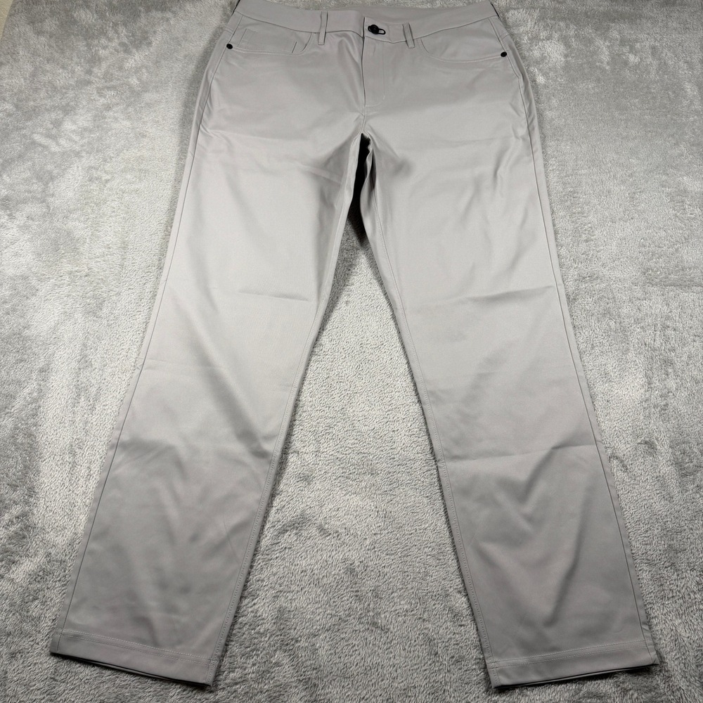 Public Rec Gamechanger 5 Pocket Pant Men 34x32 (Fits 35x31) Light Gray Stretch